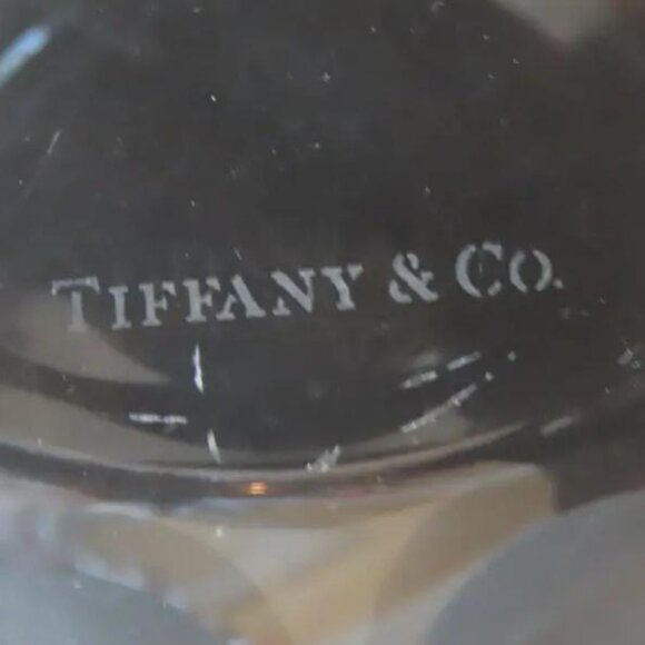 TIFFANY & CO. CONTEMPORARY ELEGANCE THICK WALLED ETCHED LEAVES CENTERPIECE BOWL - Picture 6 of 7